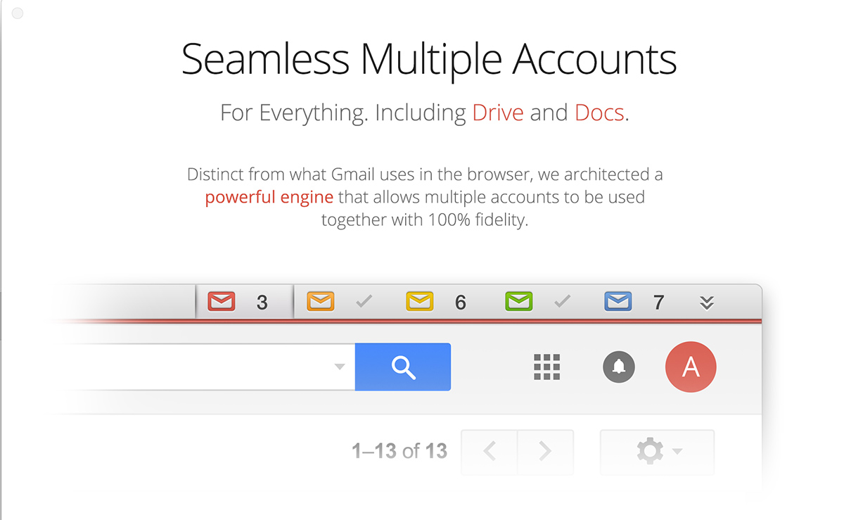 like go for gmail with multiple accounts