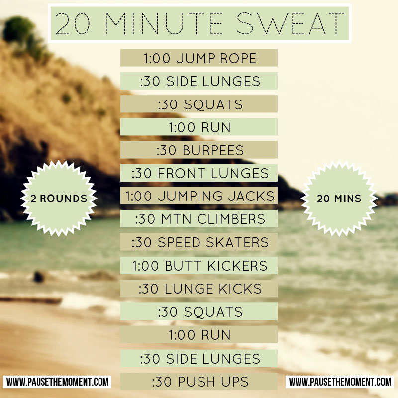 20-Minute No-Equipment Whole Body Workout